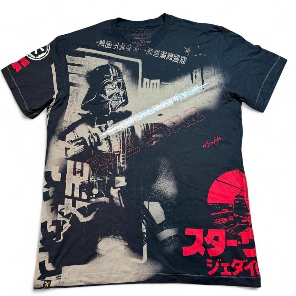 Star Wars Marc Ecko cut and sew all over print T-shirt size XL 100% cotton
